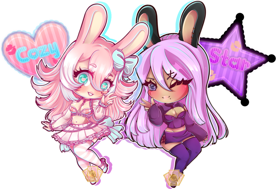 A full body of your character in a chibi style with a simple or transparent background. (Detailed backgrounds available)